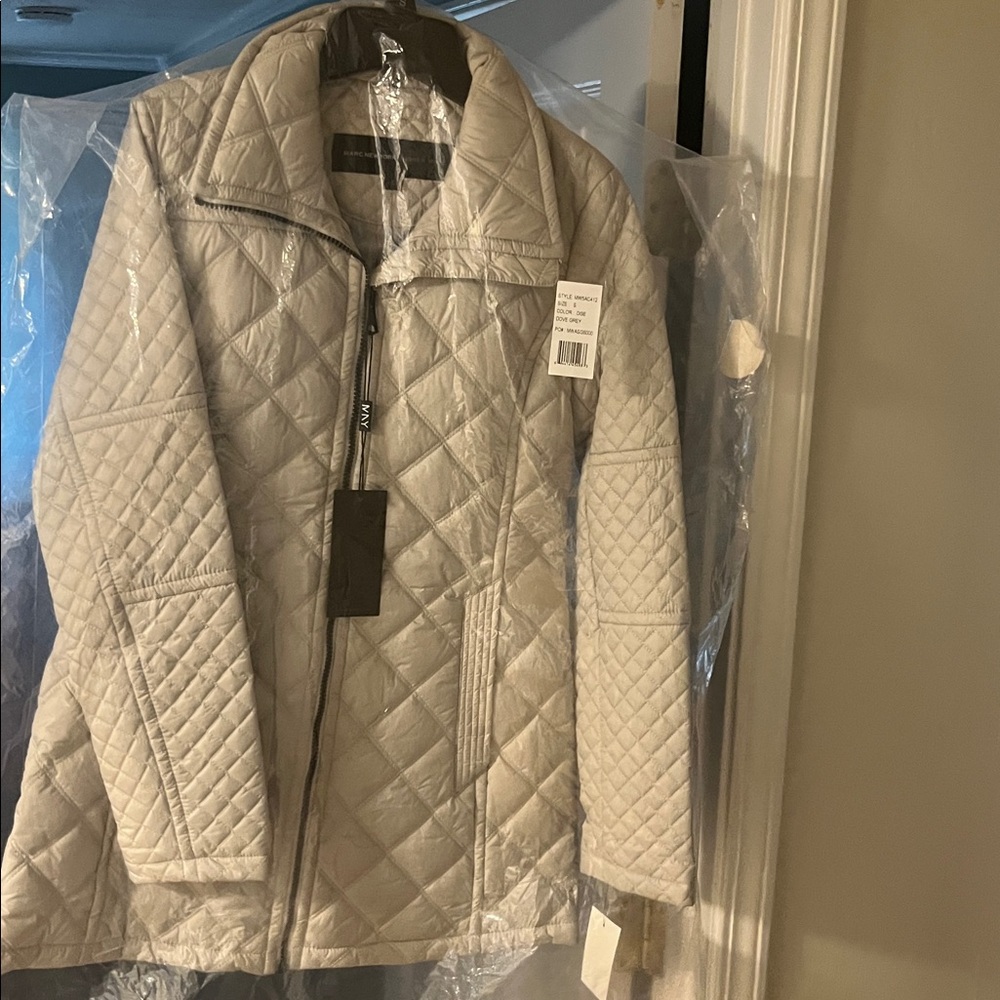 Marc New York Light Gray Quilted Jacket
